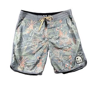 Howler Brothers Bros Men Stretch Bruja Boardshorts Tropical Coastal 34 M276